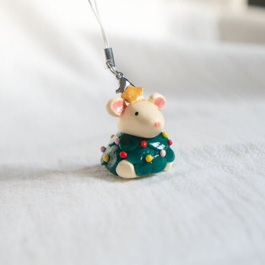 Mouse Handpainted Christmas Tree Bauble