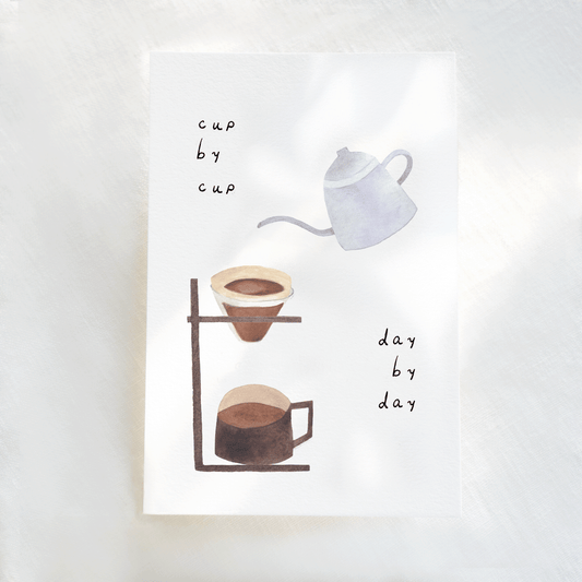 Coffee Card - 'Cup by Cup, Day by Day'