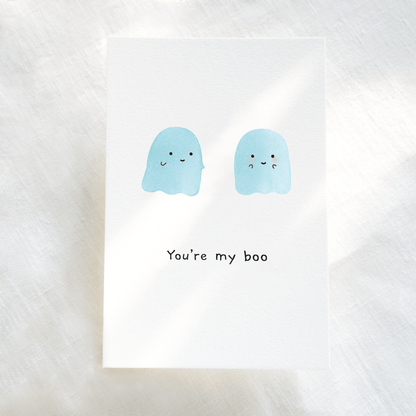Postcard "You're My Boo" Ghosts