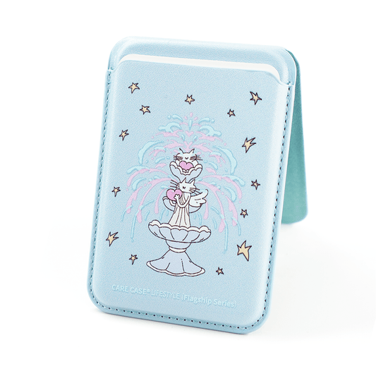 Cat & Stars MagSafe Phone Card Holder