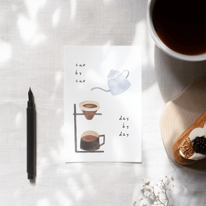 Coffee Card - 'Cup by Cup, Day by Day'