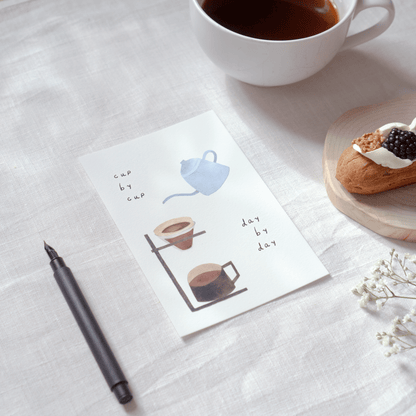 Coffee Card - 'Cup by Cup, Day by Day'