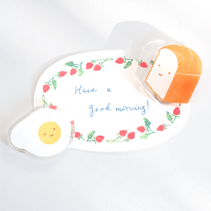 Egg and Toast Magnet Breakfast Set