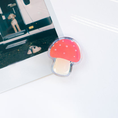 Mushroom Holo Magnet
