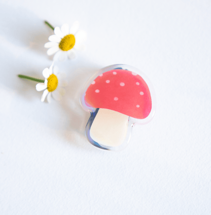 Mushroom Holo Magnet