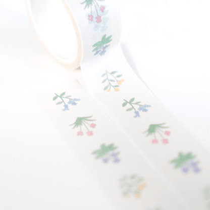 flower washi tape pastel color 