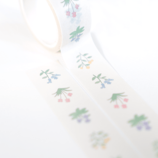 flower washi tape pastel color 